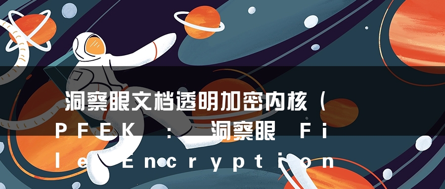 洞察眼文档透明加密内核（PFEK : 洞察眼 File Encryption Kernel）